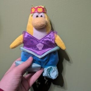 Disney Club Penguin Mermaid Plush Stuffed Animal.